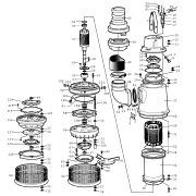 Flygt Pump Model 2140 Parts Diagram Parts diagram for Flygt pump model 2140