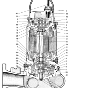 Flygt Pump Model 3101 Parts Diagram Parts diagram for Flygt pump model 3101